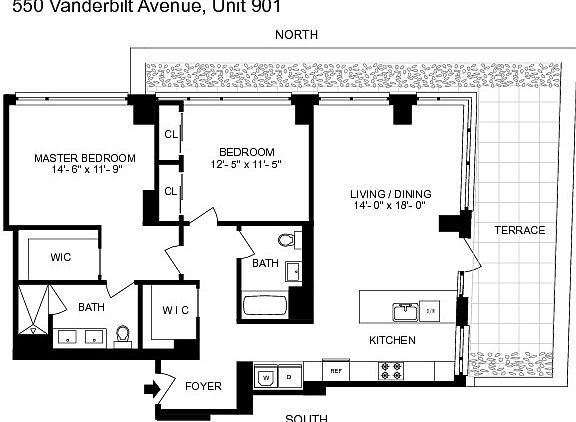 2nd image of 550 Vanderbilt Ave #901