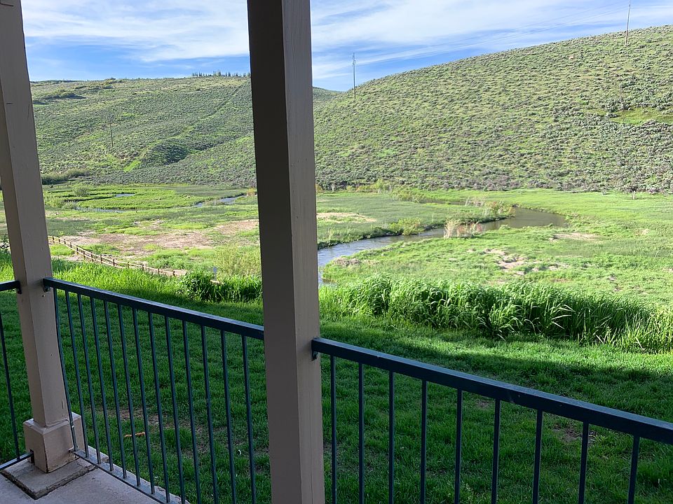 View from Patio - Feels very private and natural (no cars, no houses, no people). You can hear the stream.