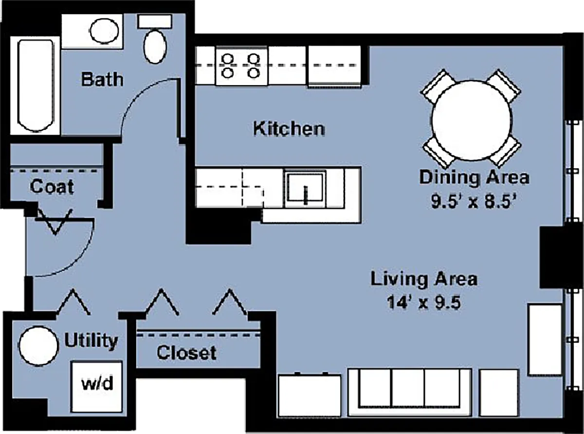 Floor plan Studio