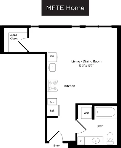 Floor plan S3 West- Income Restricted