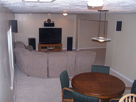 Spacious Family room with attached game room to the right.
