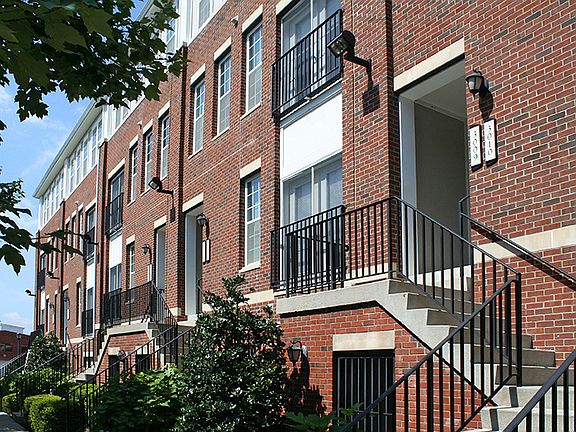Townhomes with individual entrances and one car garage