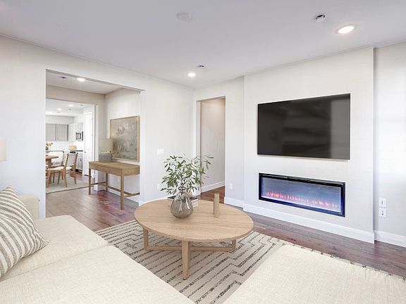 Make your gathering room even more cozy with the addition of the optional fireplace.