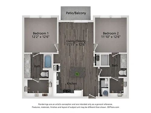 Floor plan B1