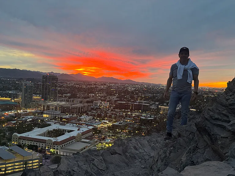 View from hike up Camelback mountain.