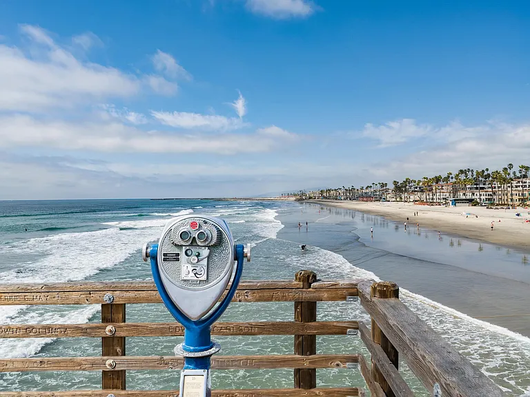 Take in sweeping views and classic charm at the iconic Oceanside Pier.