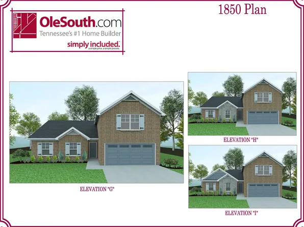 1850 Elevation GHI Plan, Bradley Bend