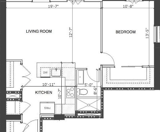 Floor Plan for Unit 202