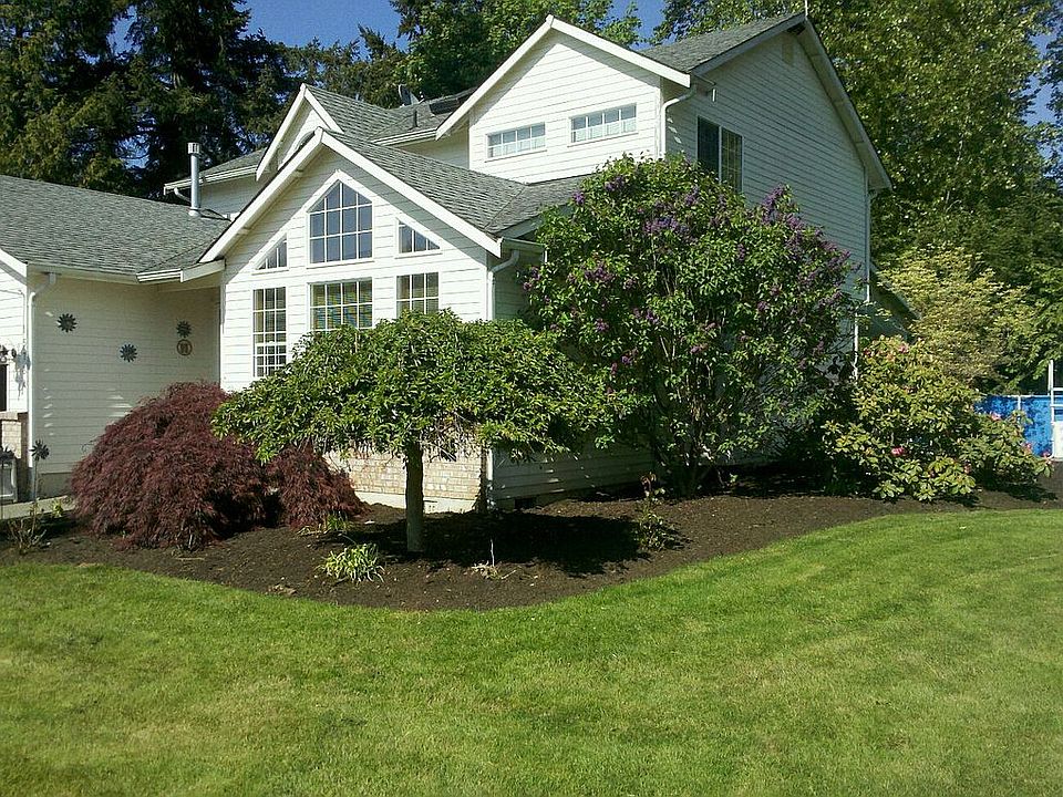 Landscaped yard