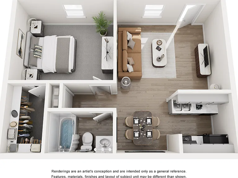 A1, 1 Bed, 1 Bath, 602 SqFt A1, 1 Bed, 1 Bath, 602 SqFt