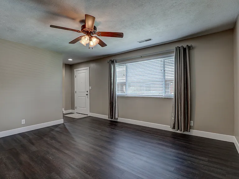 Upstairs living area and main entry
