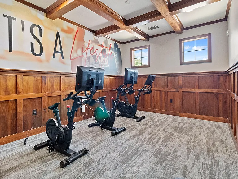 Spin bikes for sweat equity.