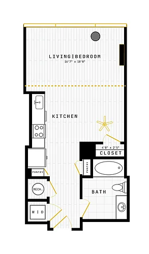 Floor plan Studio-S-13