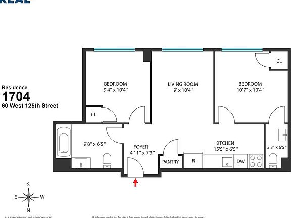 2nd image of 60 W 125th St #804B