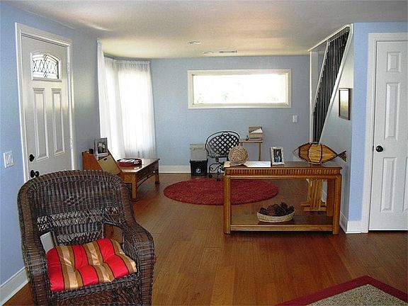 Den open to living area!