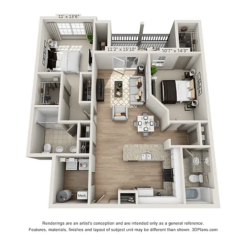 Floor plan The Cedar - Phase II
