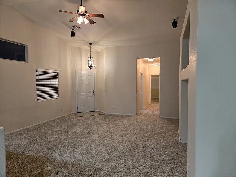 Entry, living room