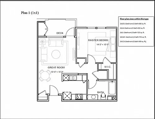 Floor plan Plan 1