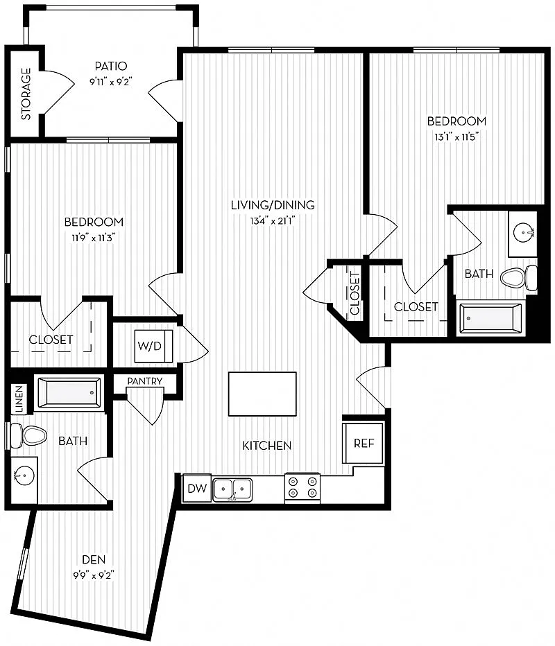 Floor plan Revela Floorplan 2-4A-2