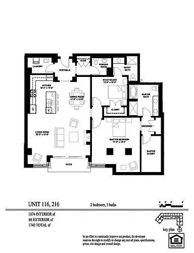 Floor plan 2 Bed 2.5 Bath
