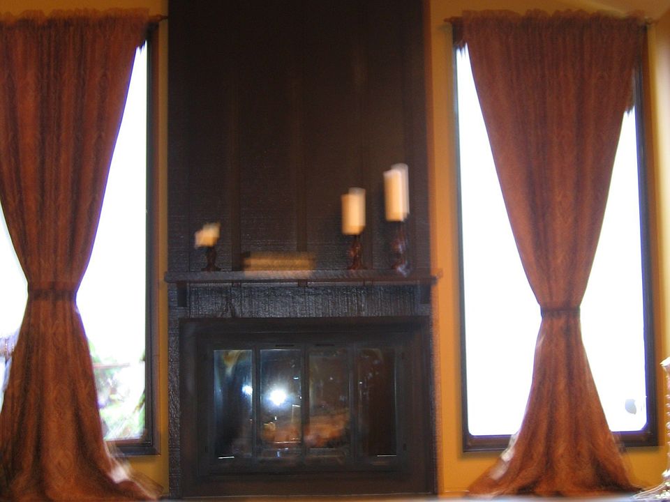 Cozy Fireplace Nook and Brazilian Cherry Hardwoods