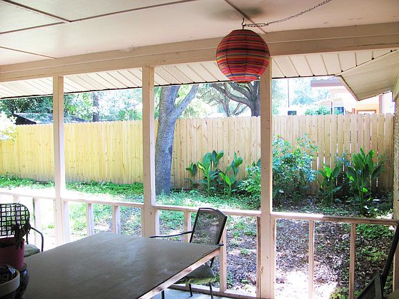 Covered patio and back yard