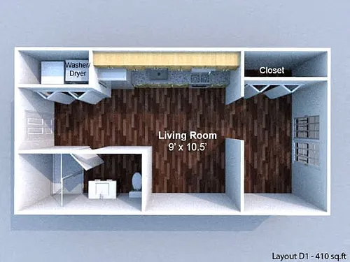 Floor plan Studio Large