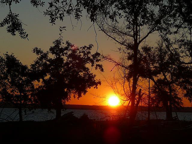 Sunset west view
