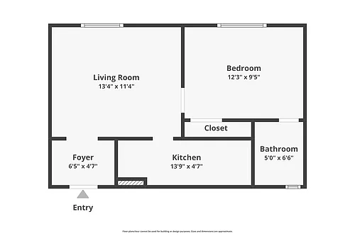 Floor plan 1 Bedroom