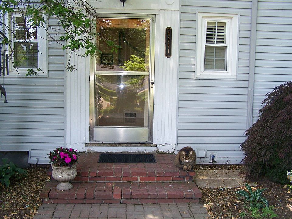Front door facing south