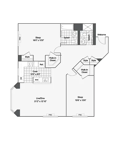 Floor plan B3R