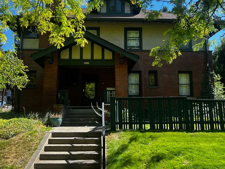 front of building