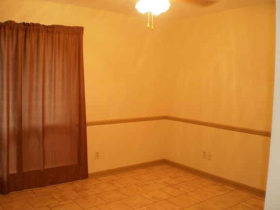 Dining room with tile floor