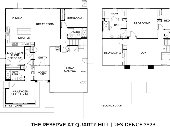 Residence 2929 Plan, The Reserve at Quartz Hill