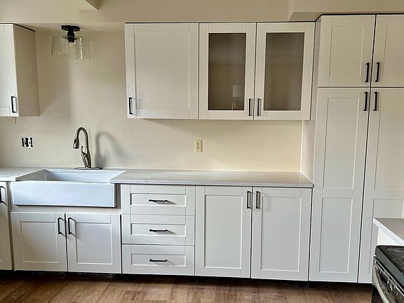 New kitchen with farm sink