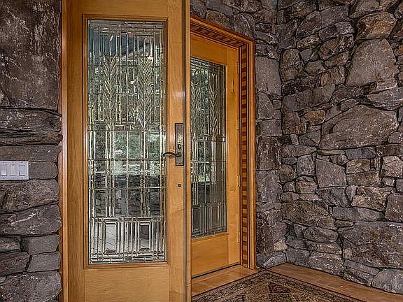 Lead glass hand crafted jamb