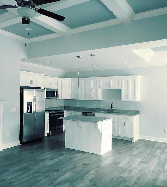 Open concept. Island. Appliances furnished.