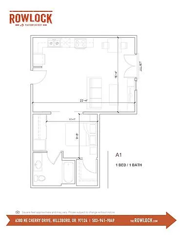 Floor plan 1X1 U1