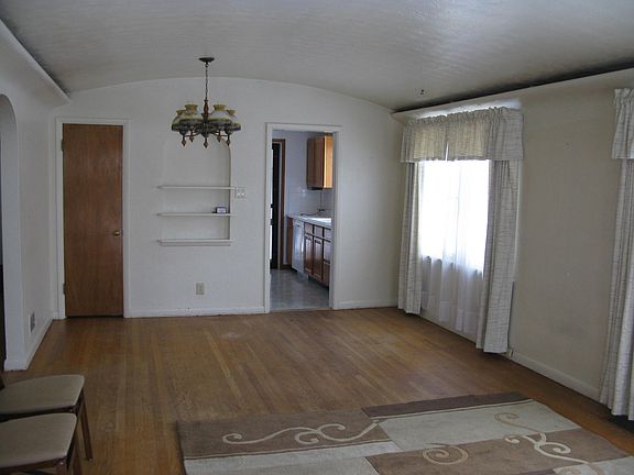 Living room with unique barrel ceiling