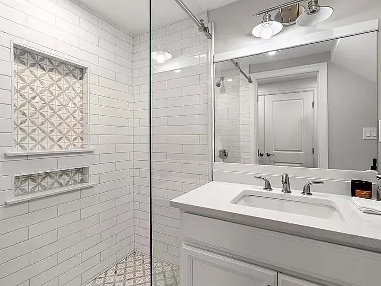 The full bathroom in the basement.