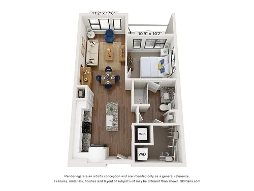 Floor plan Van Gogh