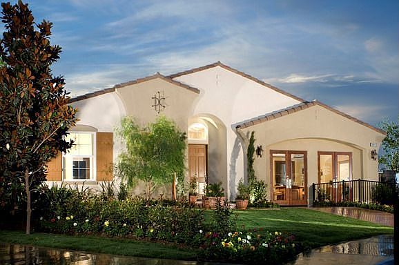 exterior of model home