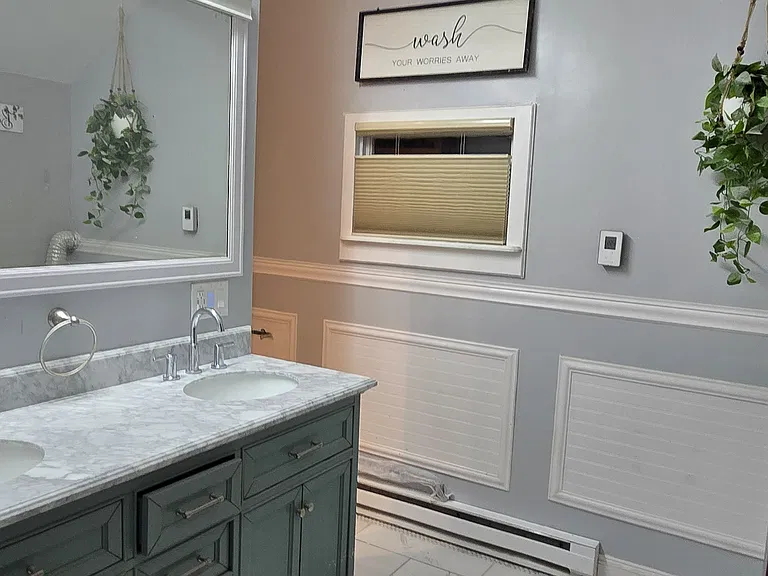 Bathroom, vaulted ceiling