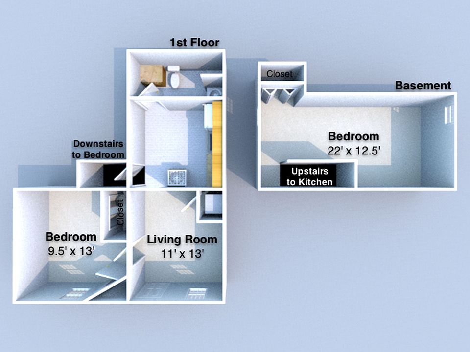 2nd image of 238 Pierce St #2B-1Ba-500Sqft