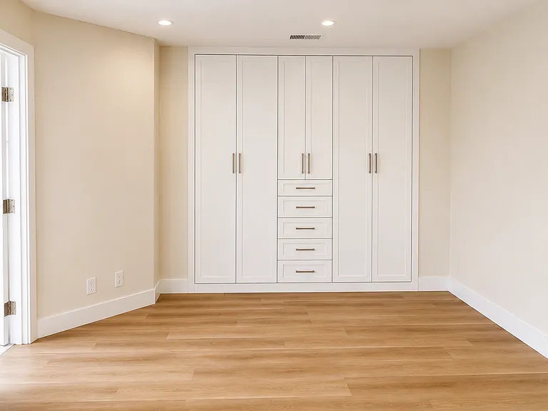 Custom-built in Closets (same in both bedrooms)