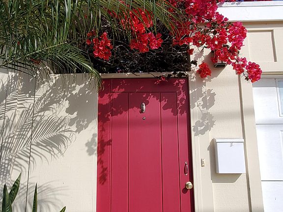 Entry door to courtyard