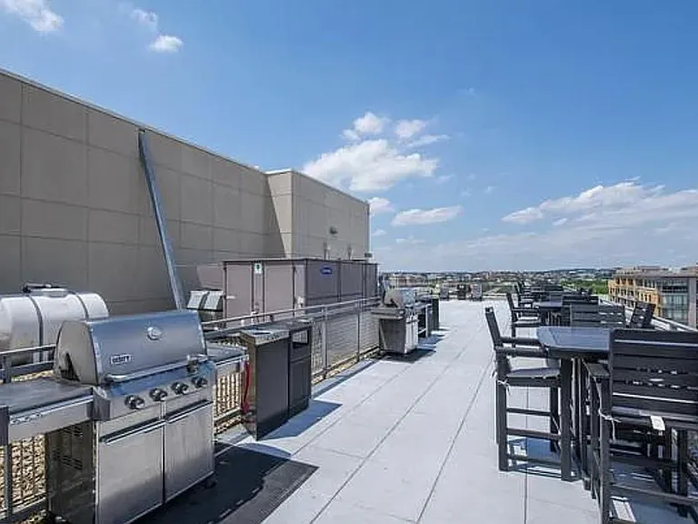 Rooftop with three grills