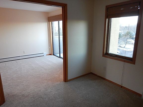 Bedroom looking into living room