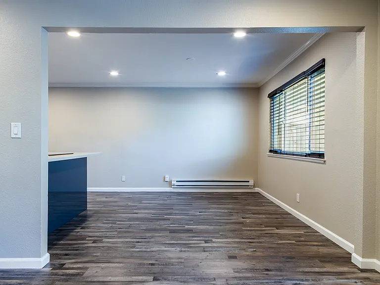 Spacious open dining area