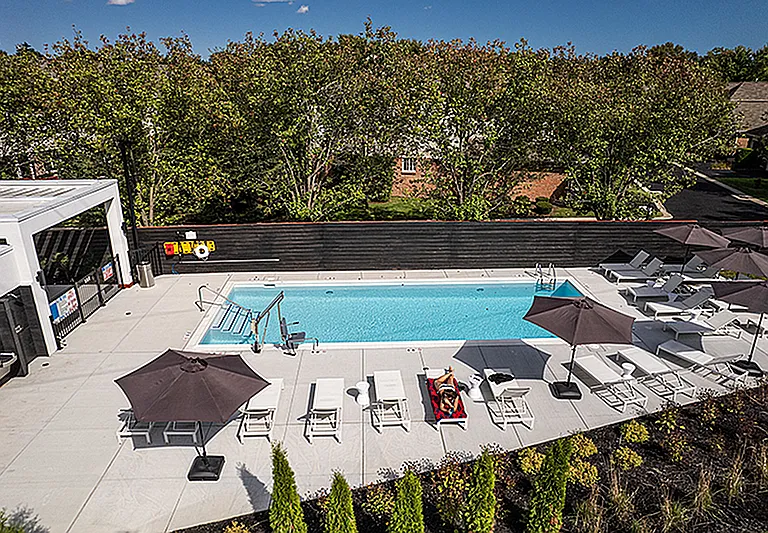 Resort-Inspired Poolside + Sun Deck